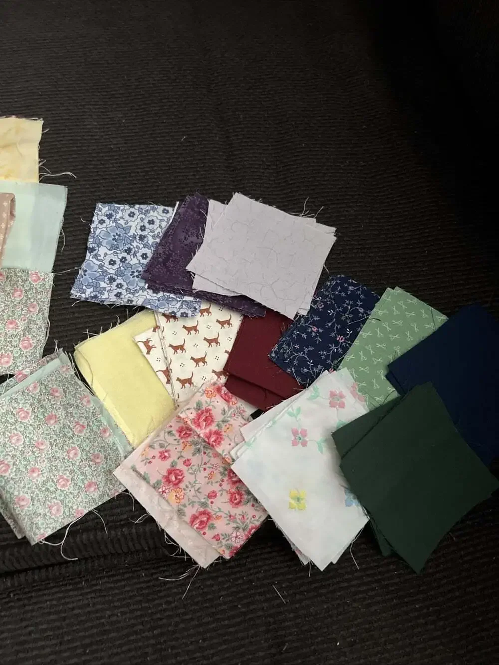 Unfinished Quilt Top squares 7.5 Finished & 50 Squares Make More